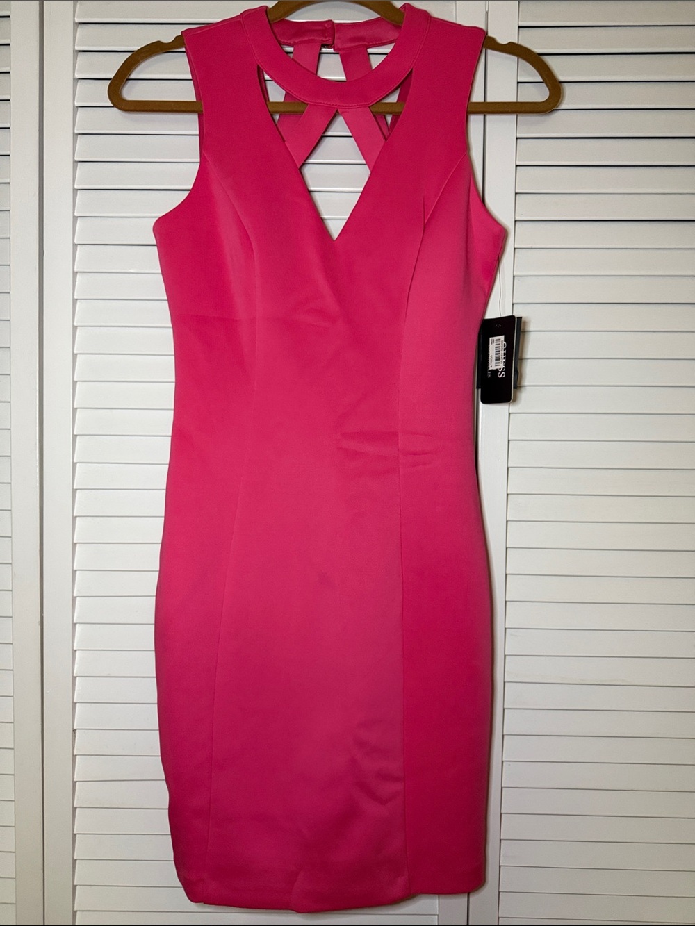 Guess Hot Pink Bodycon Dress